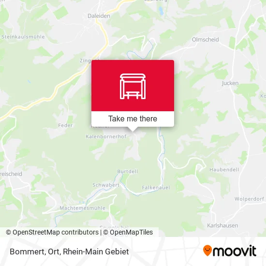 Bommert, Ort map