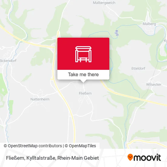 Карта Fließem, Kylltalstraße