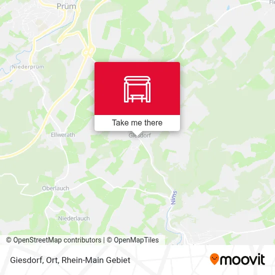 Giesdorf, Ort map