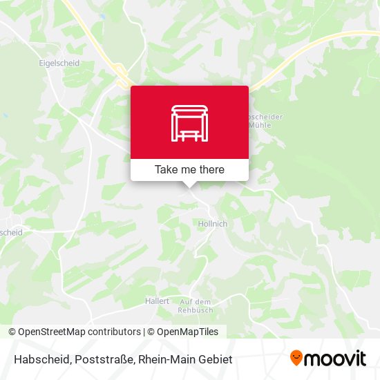 Habscheid, Poststraße map