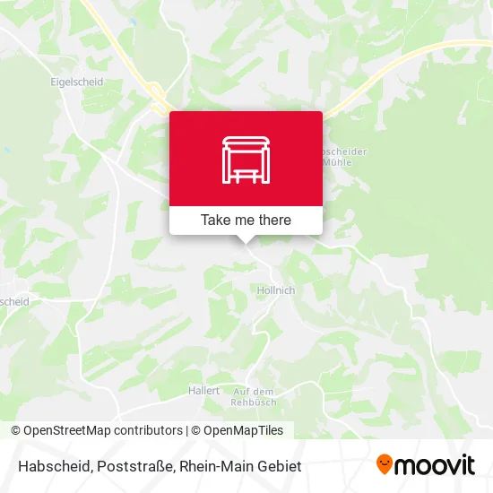Habscheid, Poststraße map