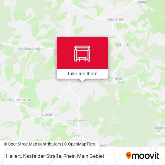 Hallert, Kesfelder Straße map