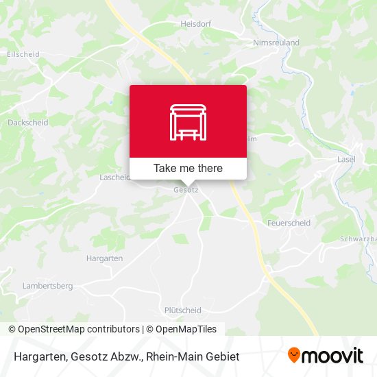 Hargarten, Gesotz Abzw. map