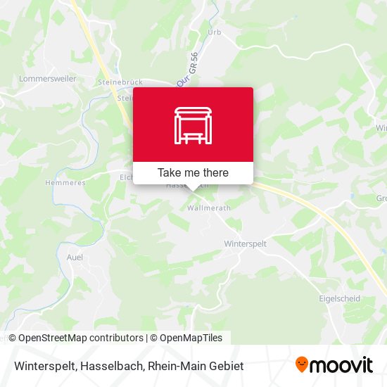 Карта Winterspelt, Hasselbach