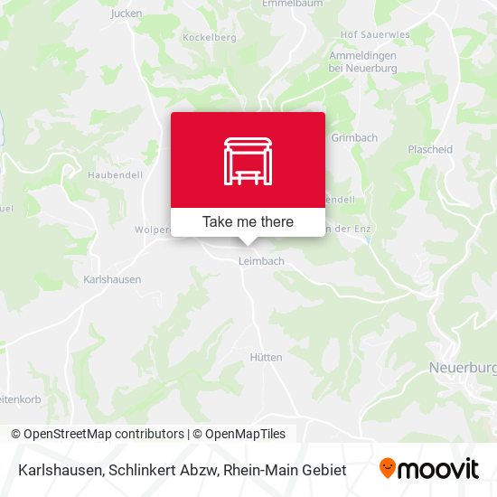 Karlshausen, Schlinkert Abzw map