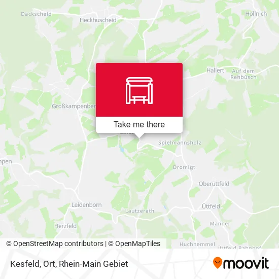 Карта Kesfeld, Ort
