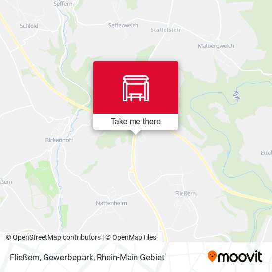 Fließem, Gewerbepark map