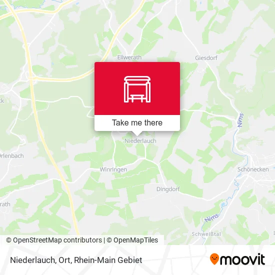 Карта Niederlauch, Ort