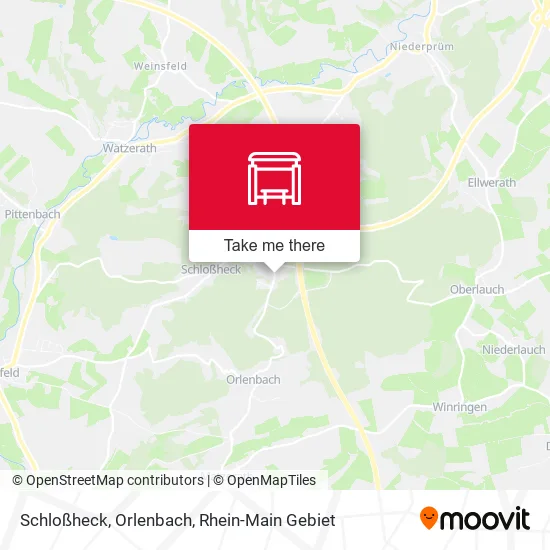Schloßheck, Orlenbach map