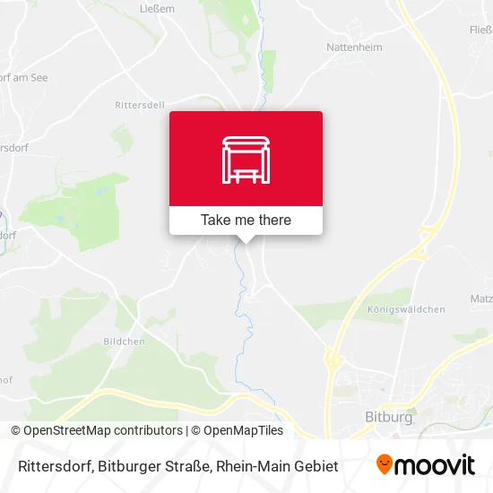 Карта Rittersdorf, Bitburger Straße
