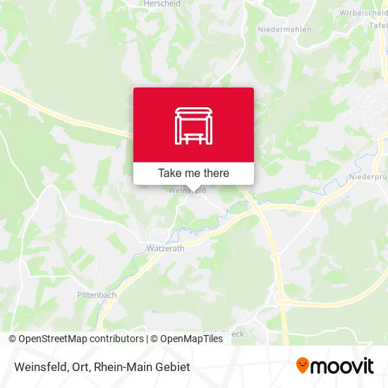 Карта Weinsfeld, Ort