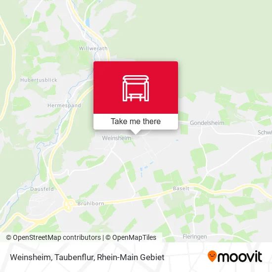 Карта Weinsheim, Taubenflur