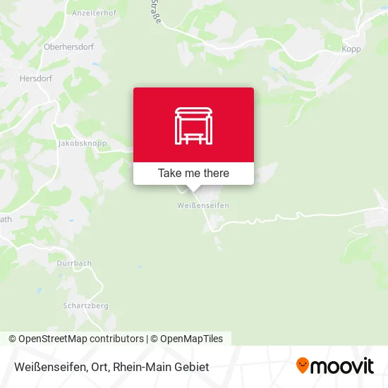 Weißenseifen, Ort map
