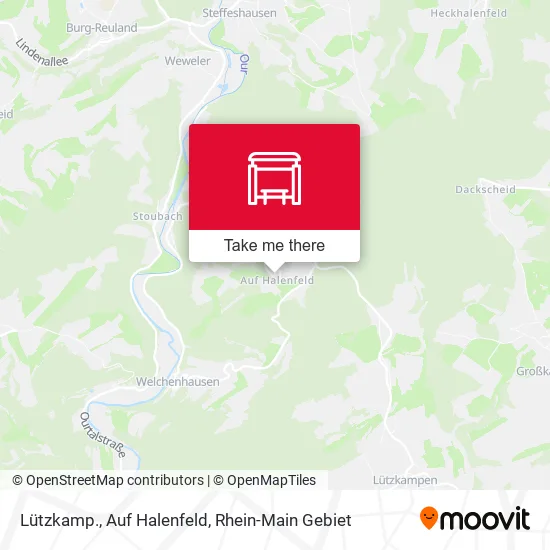Карта Lützkamp., Auf Halenfeld