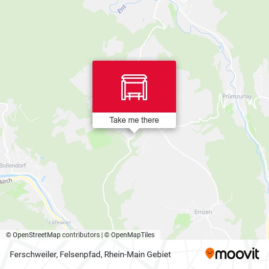 Карта Ferschweiler, Felsenpfad