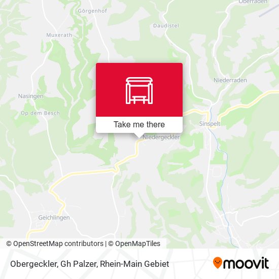 Карта Obergeckler, Gh Palzer