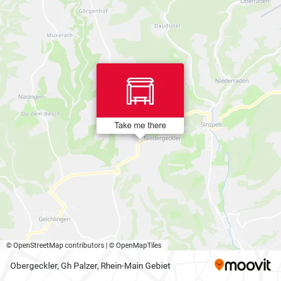 Карта Obergeckler, Gh Palzer