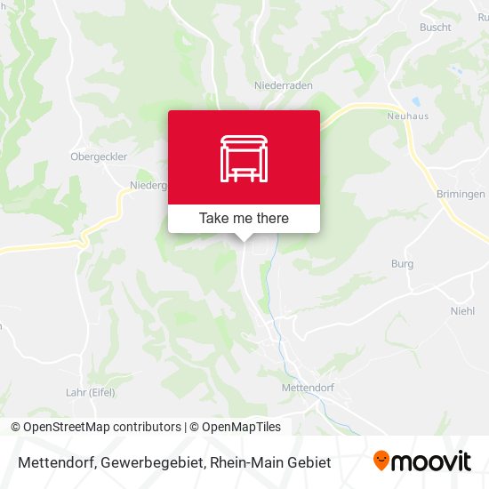 Mettendorf, Gewerbegebiet map