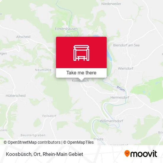 Карта Koosbüsch, Ort