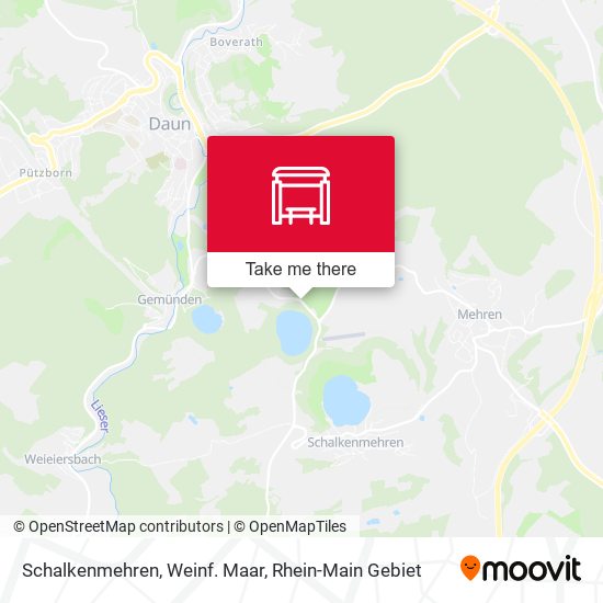 Schalkenmehren, Weinf. Maar map