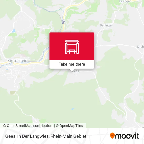 Gees, In Der Langwies map