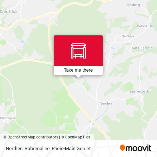 Nerdlen, Röhrenallee map