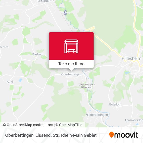 Oberbettingen, Lissend. Str. map