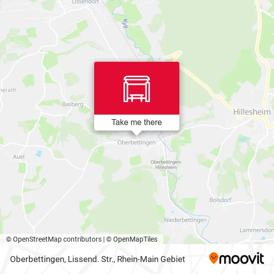 Карта Oberbettingen, Lissend. Str.