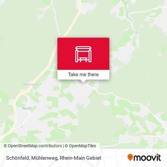 Schönfeld, Mühlenweg map