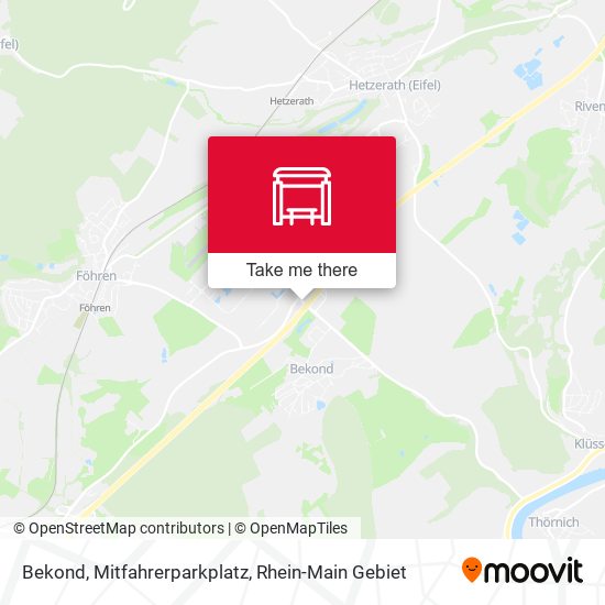 Bekond, Mitfahrerparkplatz map