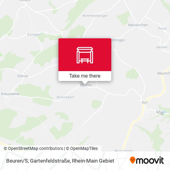 Beuren/S, Gartenfeldstraße map