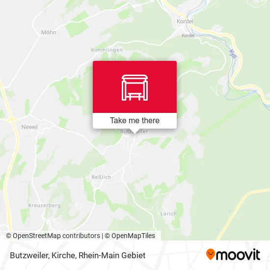 Butzweiler, Kirche map