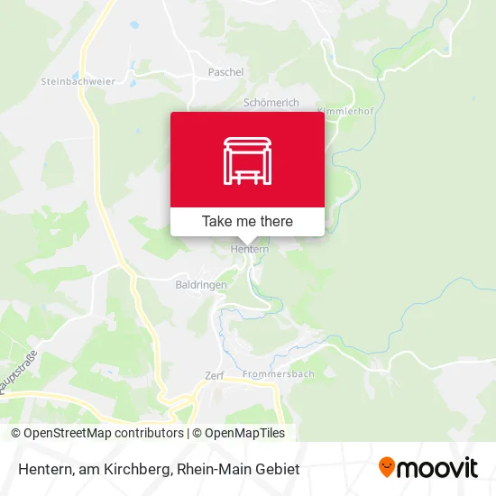 Карта Hentern, am Kirchberg