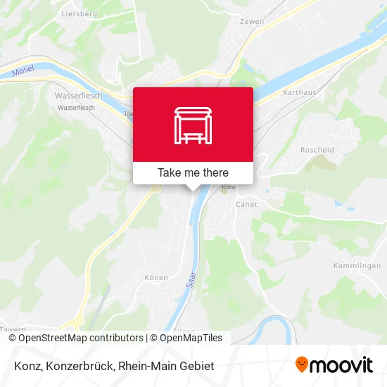 Карта Konz, Konzerbrück