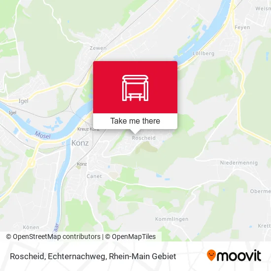 Карта Roscheid, Echternachweg