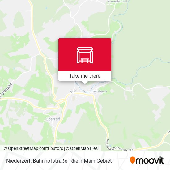 Niederzerf, Bahnhofstraße map