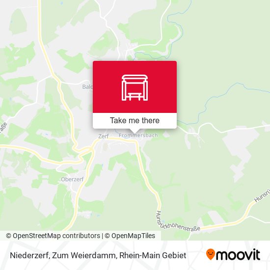 Карта Niederzerf, Zum Weierdamm