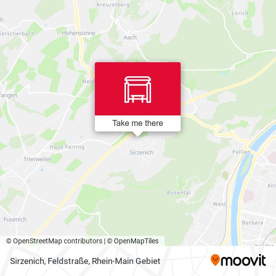 Sirzenich, Feldstraße map