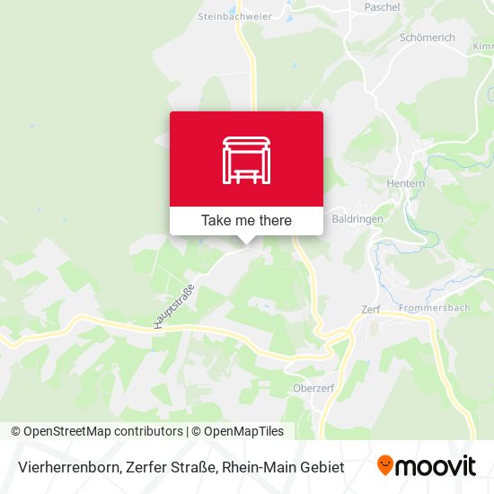Vierherrenborn, Zerfer Straße map