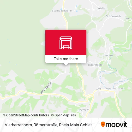 Карта Vierherrenborn, Römerstraße