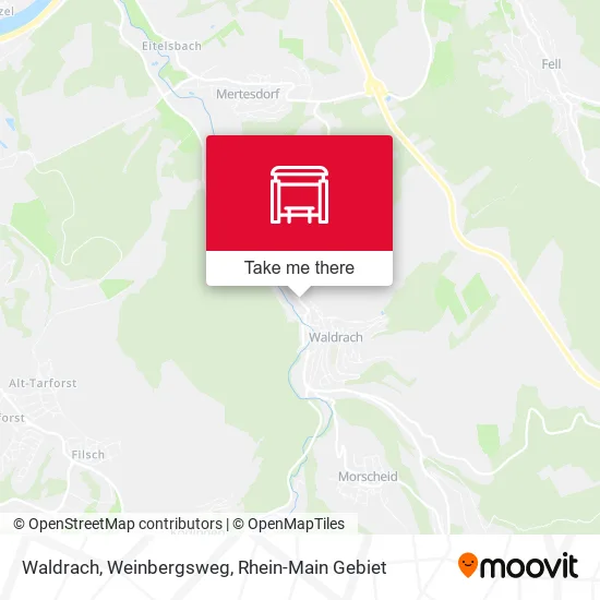Карта Waldrach, Weinbergsweg