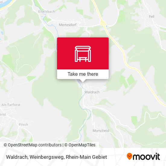 Карта Waldrach, Weinbergsweg
