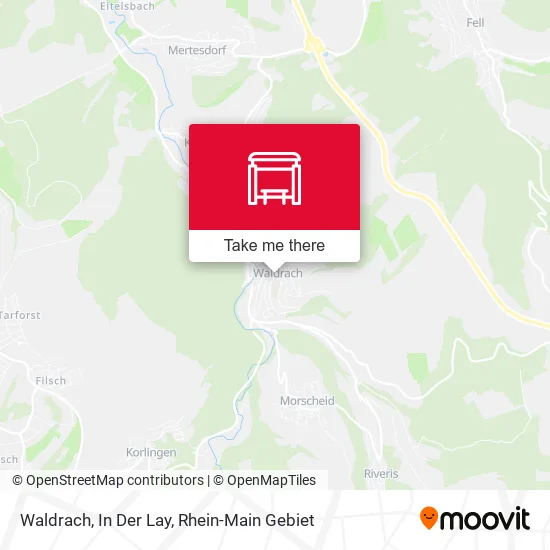 Карта Waldrach, In Der Lay