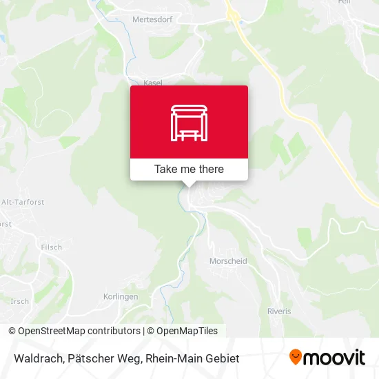 Карта Waldrach, Pätscher Weg