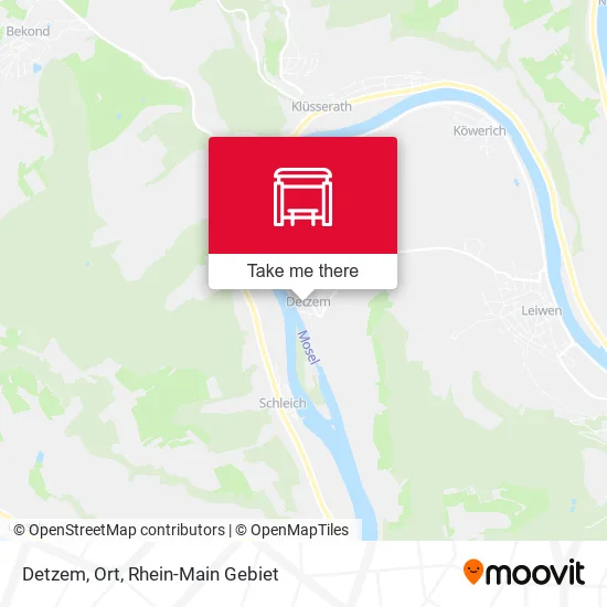 Detzem, Ort map