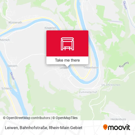 Карта Leiwen, Bahnhofstraße