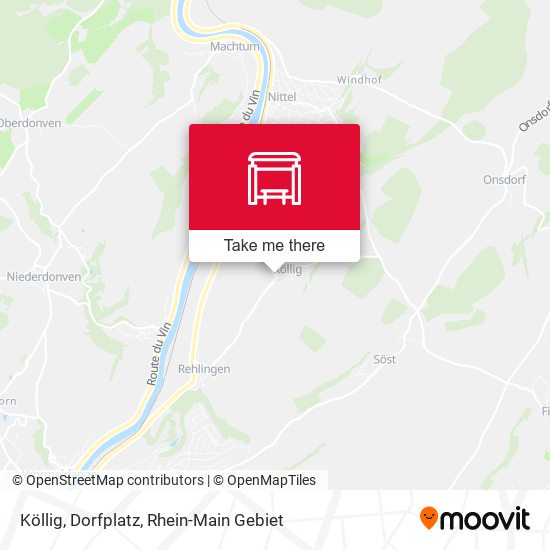 Карта Köllig, Dorfplatz