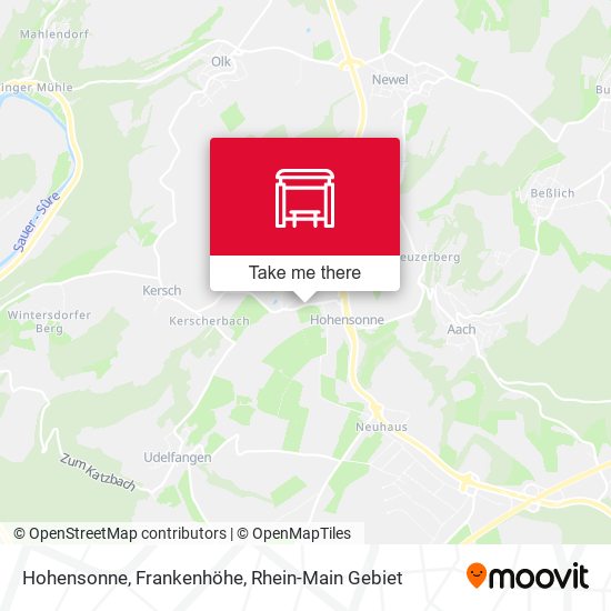 Карта Hohensonne, Frankenhöhe