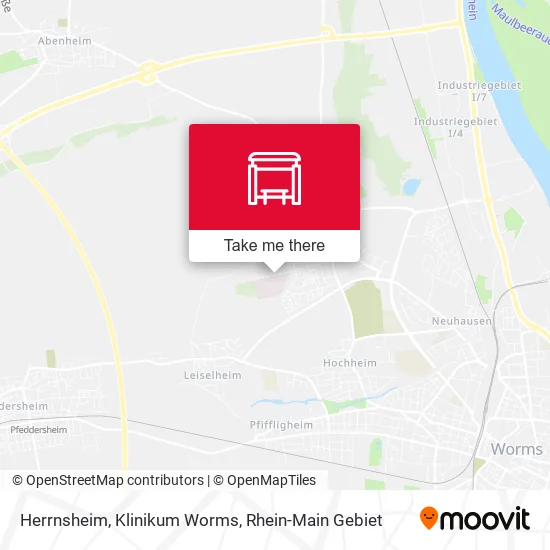Карта Herrnsheim, Klinikum Worms