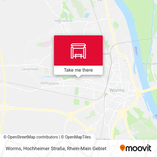 Карта Worms, Hochheimer Straße